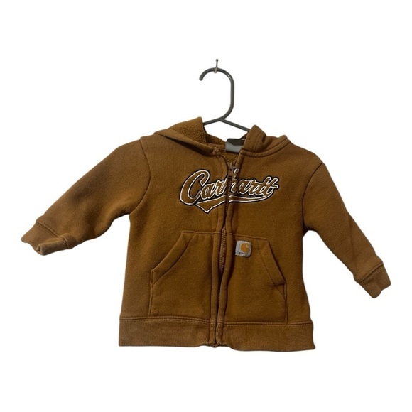 Carhartt Brown Kids Hoodie - Picture 1 of 3